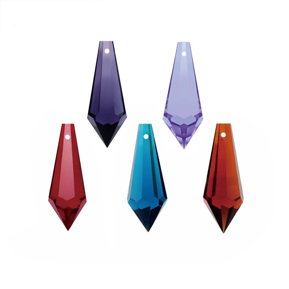 Pendant Lighting Christmas Decor - 38mm Mix Renk Kristal Icicle Bırak
