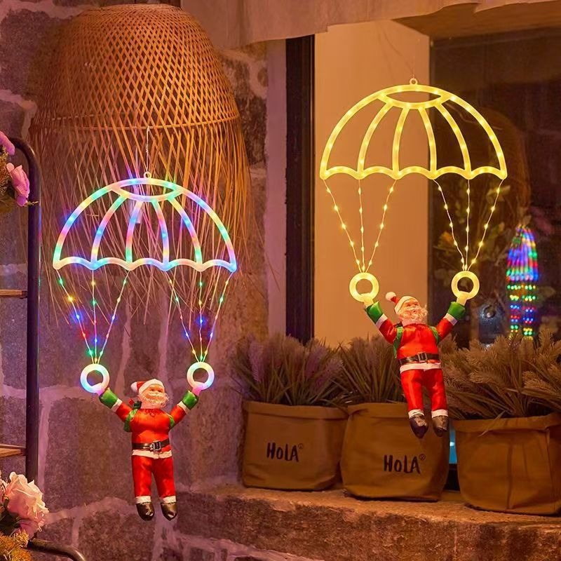 Pendant Lighting Christmas Decor - LED Noel Baba Paraşütü Şeklinde Işık