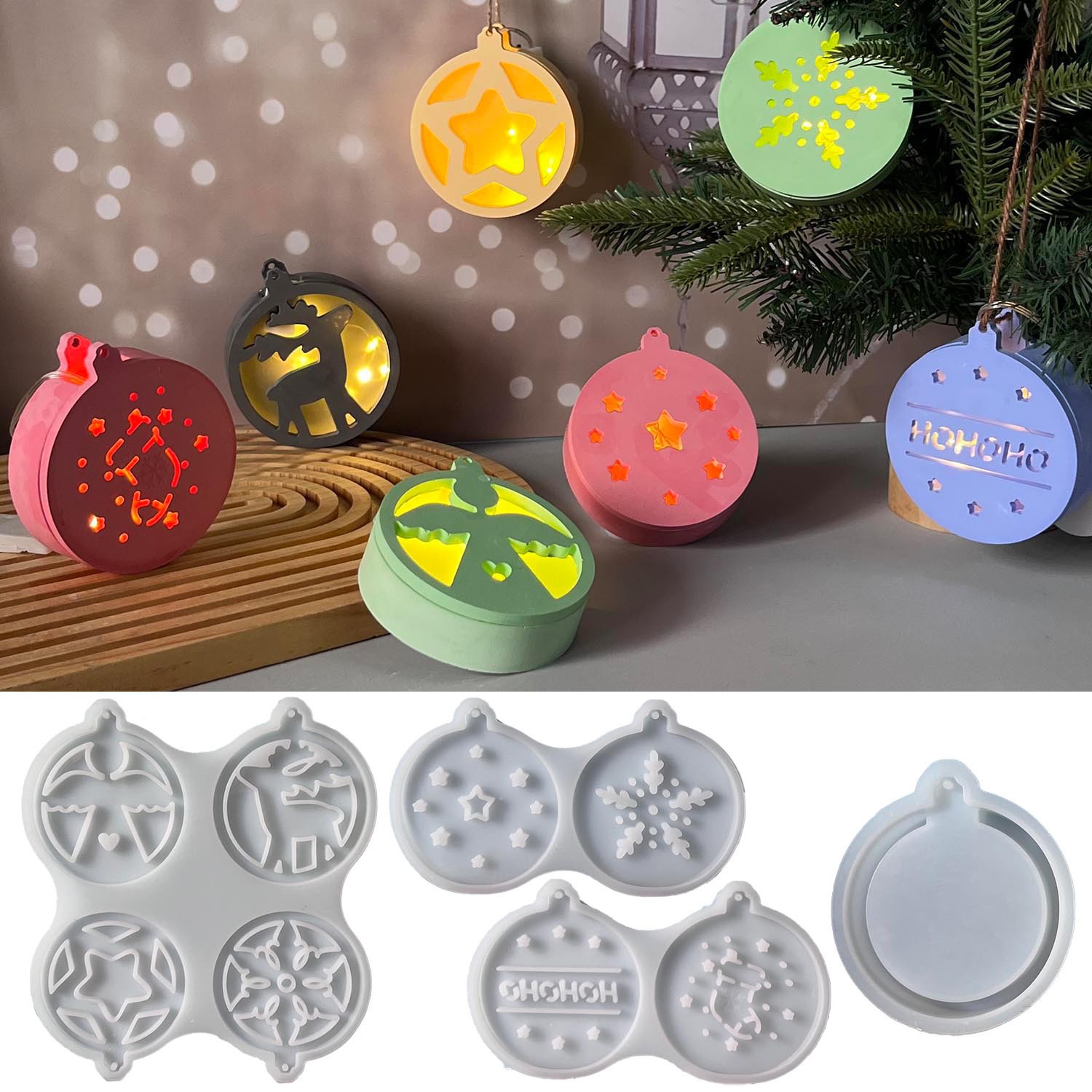 Pendant Lighting Christmas Decor - Noel Serisi Gece Lambası Kolye Silikon
