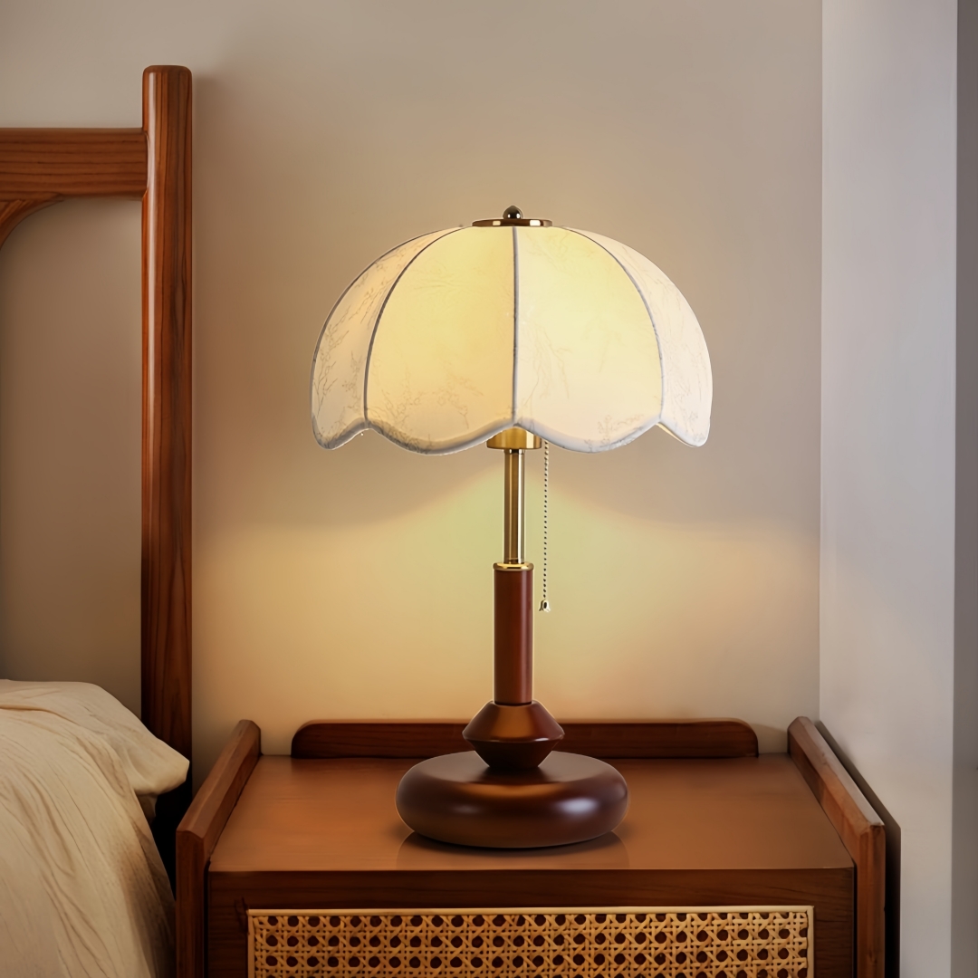 Lighting Decor For Bedroom - Vintage Taraklı Kubbe Masa Lambası Yatak