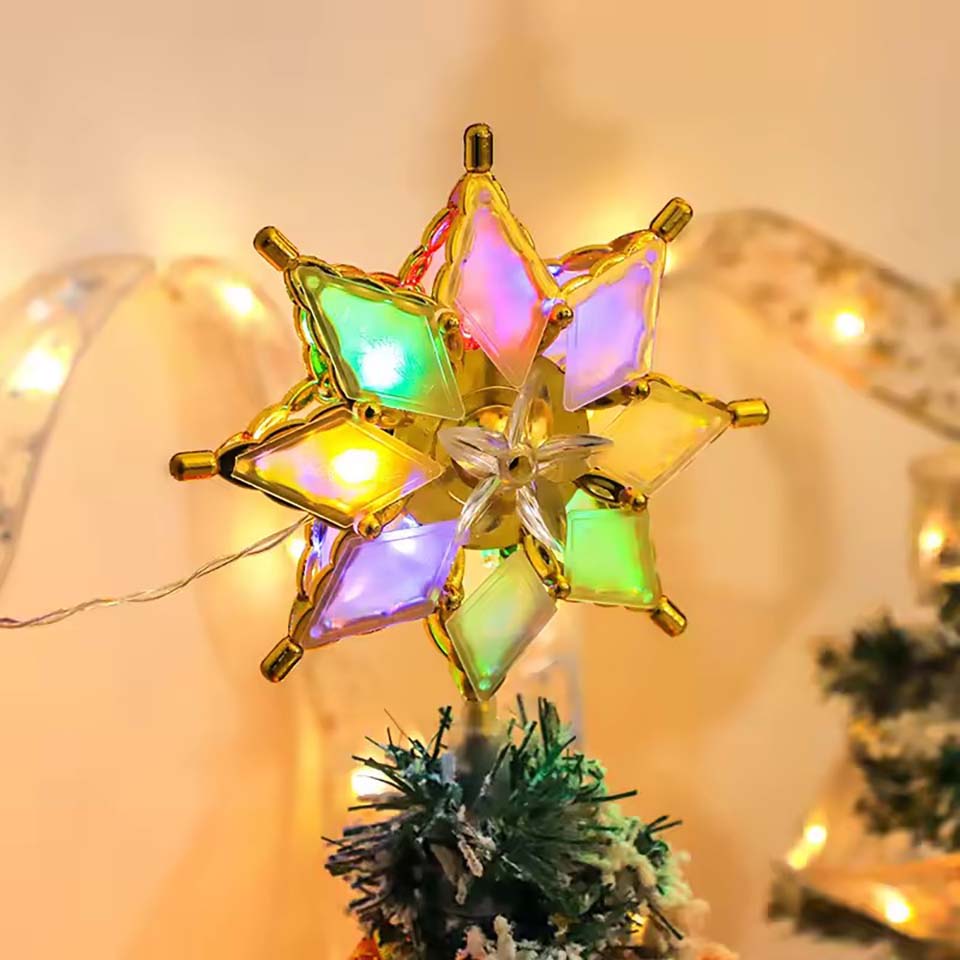 Pendant Lighting Christmas Decor - Işıklı Yıldız Ağaç Üstü Süsü Noel