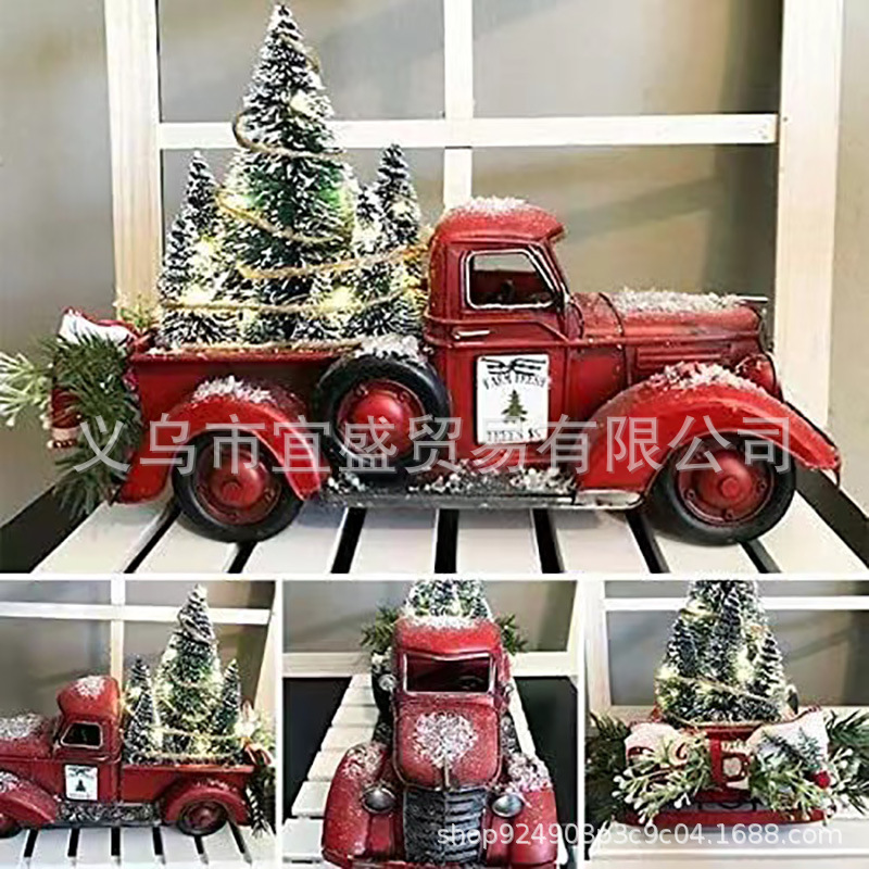 Decor Kart Lighting - Noel Kart Yarış Arabası Kırmızı Noel