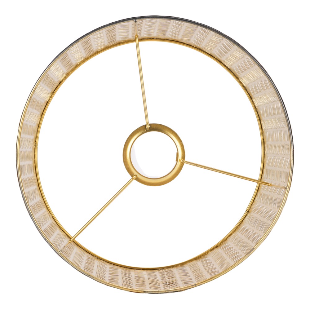 Geometric Lamp Shade - Modern Demir Abajur Geometrik Desenli Orta