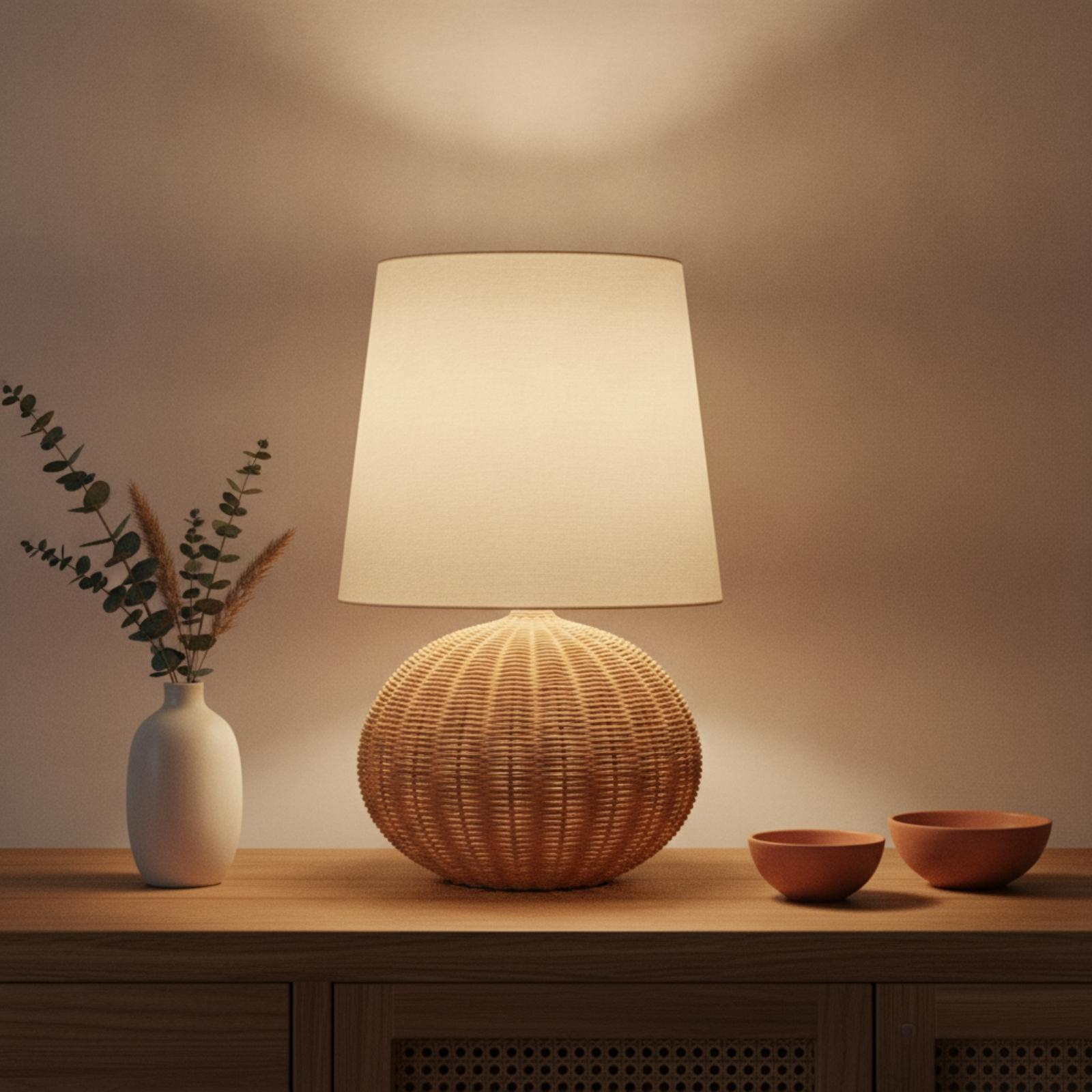 Yatak Başı Lambası Rattan Taba - Lighting Decor For Bedroom incelemesi ve fiyatı