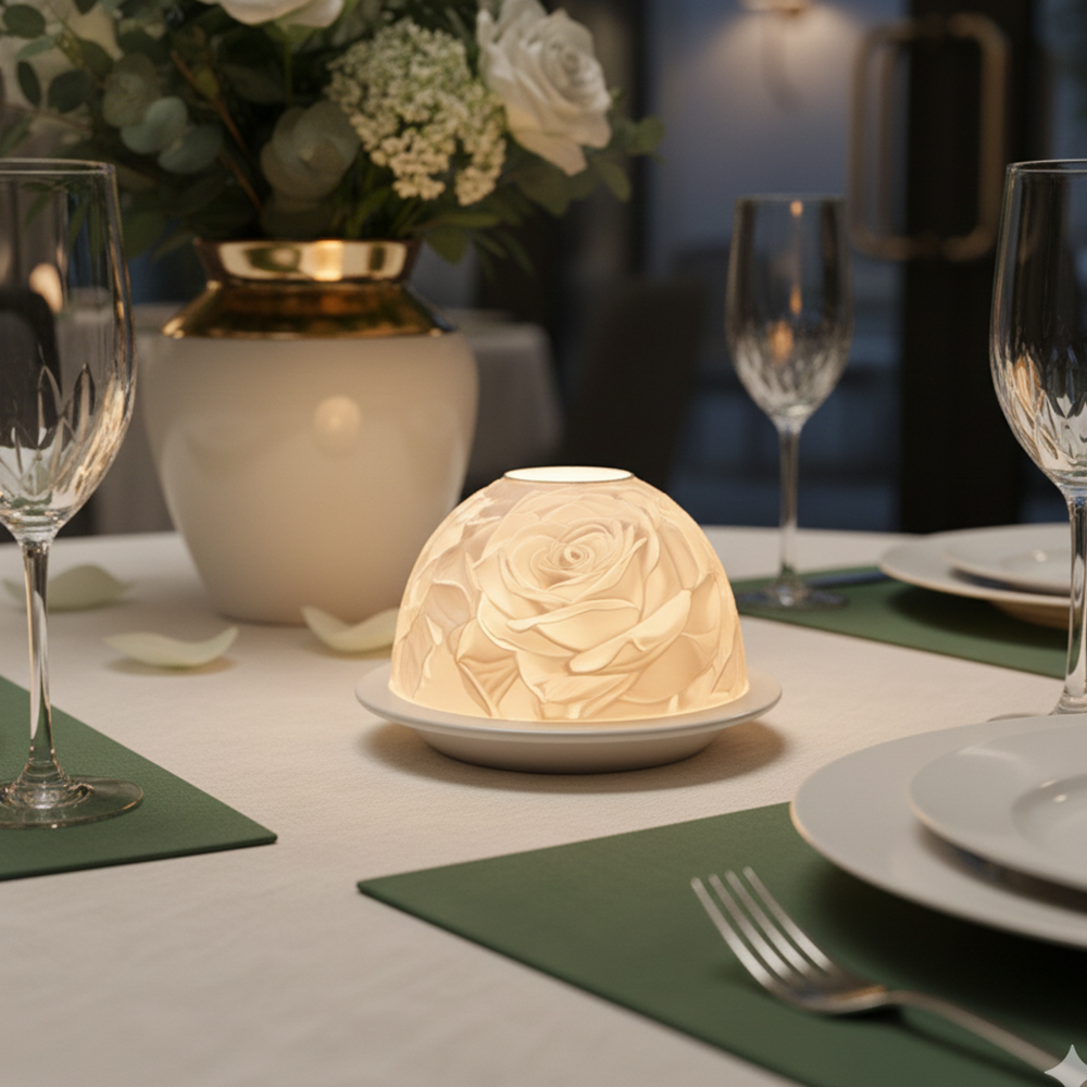 Zarif Gül Porselen Mumluk Sıca - Wedding Lighting And Decor incelemesi ve fiyatı