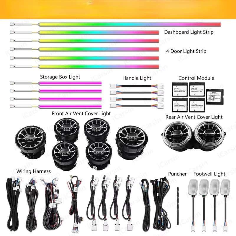 W217 W222 Coupe Dynamic C217 I - Lighting Interior Decor incelemesi ve fiyatı