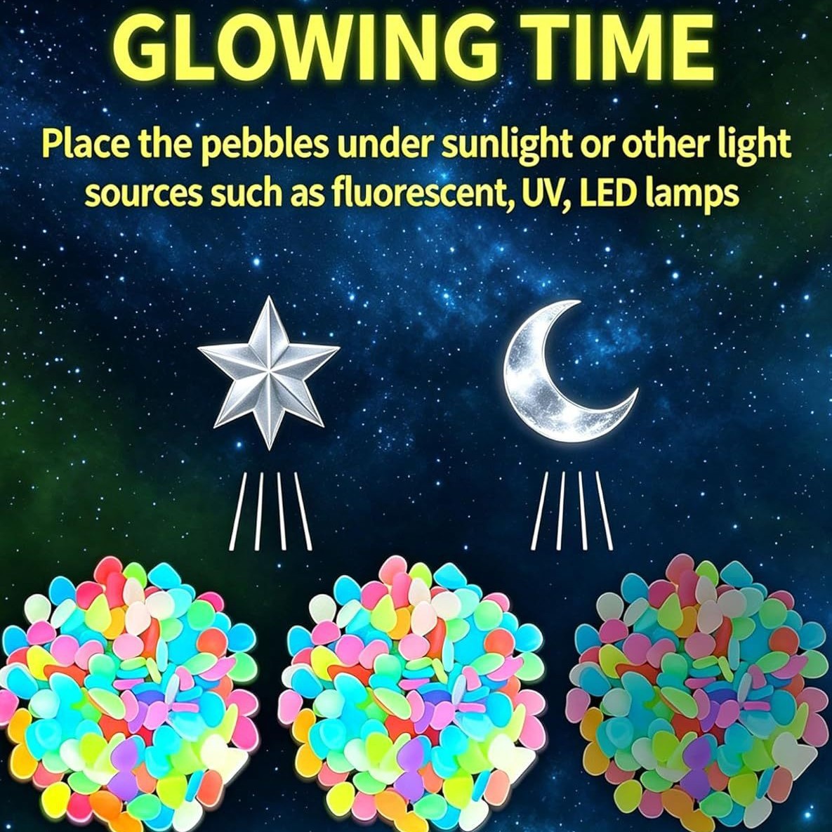 Karanlıkta Parlayan Renkli Taş - Decor Lighting Pack incelemesi ve fiyatı