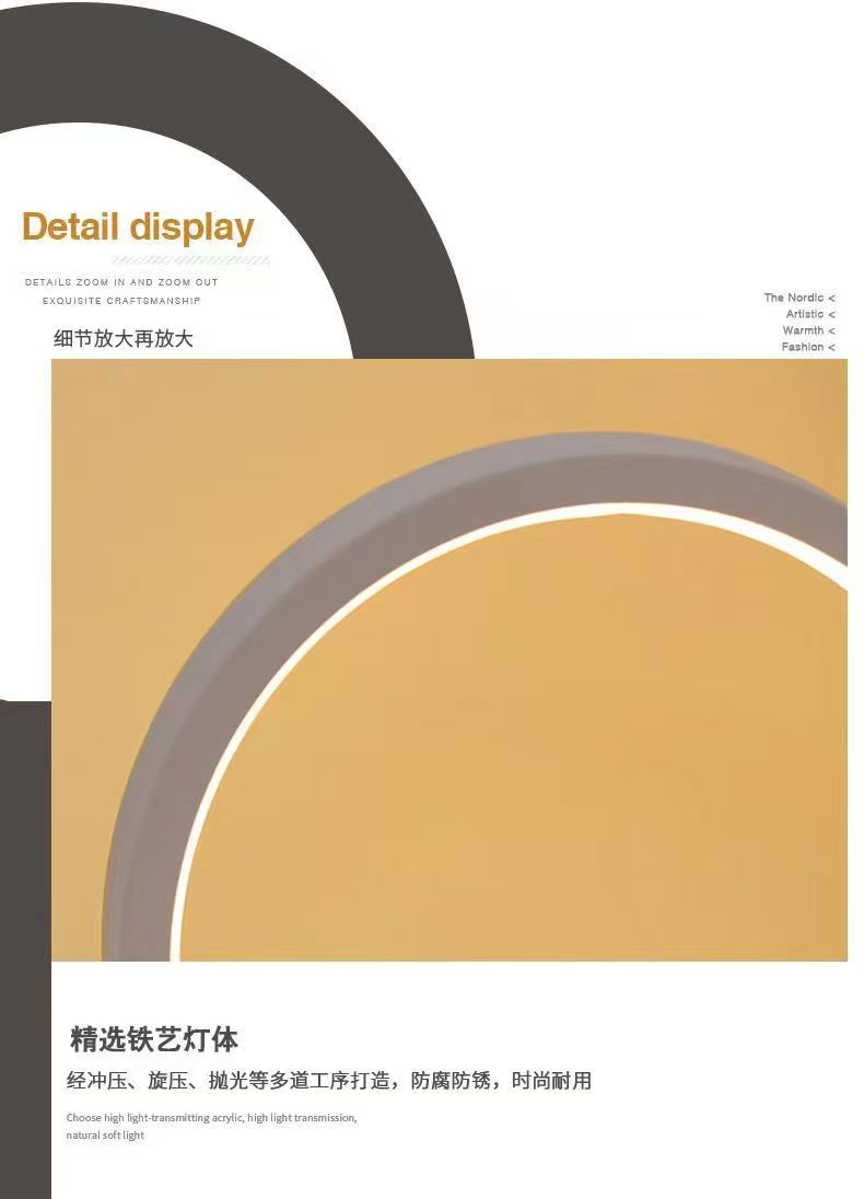 20 CM LED Basit Dairesel Halka - Decor Lighting Table Lamps incelemesi ve fiyatı