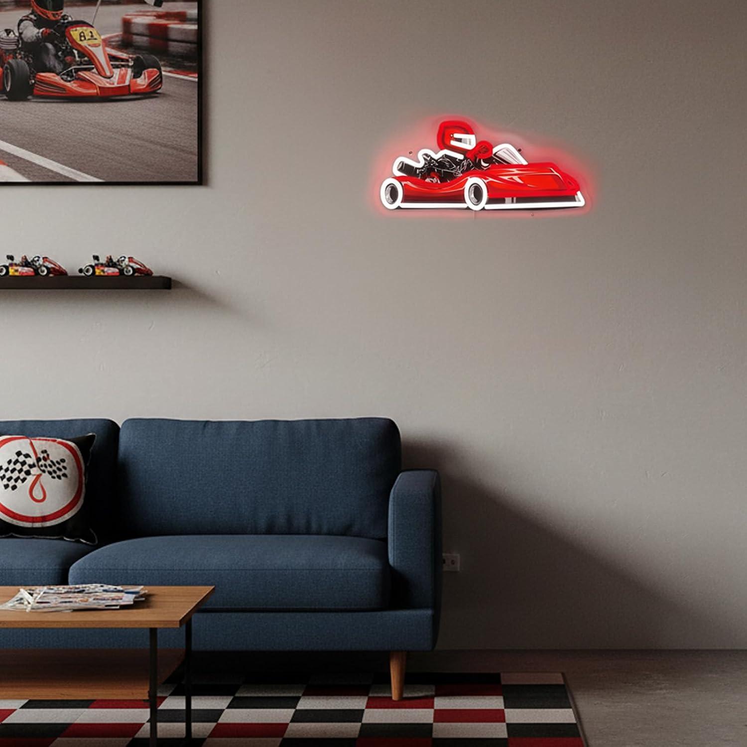 Go Kart Yarışçısı Neon Tabela  - Decor Kart Lighting incelemesi ve fiyatı