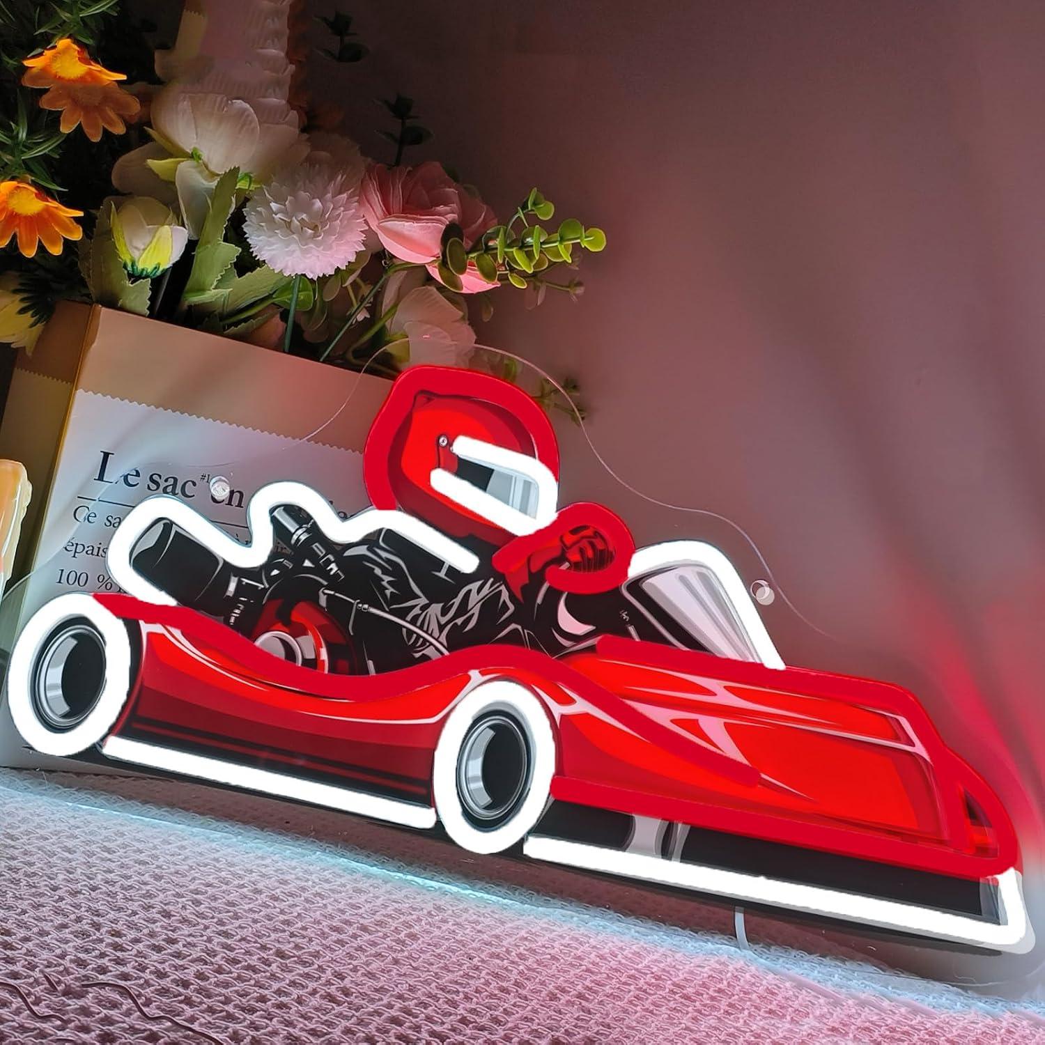 Go Kart Yarışçısı Neon Tabela  - Decor Kart Lighting incelemesi ve fiyatı